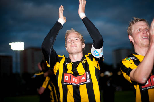  Oscar Lewicki, David Frölund, Häcken, jubel efter matchen