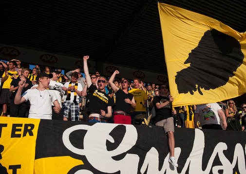 Häcken fans, klack, supporter, tifo