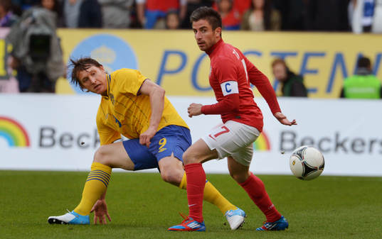  Kim Källström, Sverige, Aleksandar Ignjovski, Serbien.