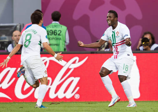  Silvestre Varela gör 2-3 till Portugal, jubel.