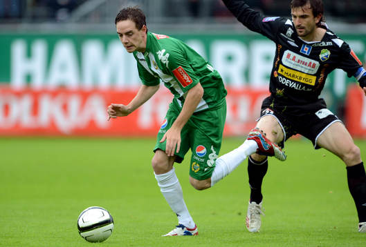  Max Forsberg, Hammarby och Alexandar Kitic, Ljungskile.