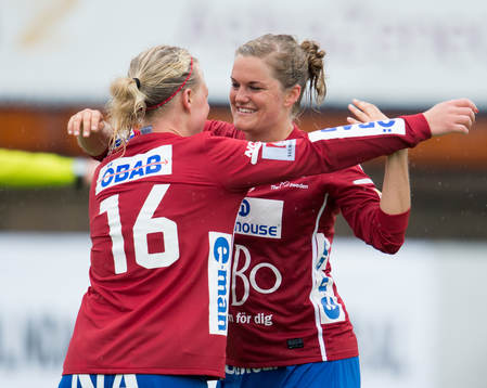  Linda Fransson, Örebro, jubel efter segern