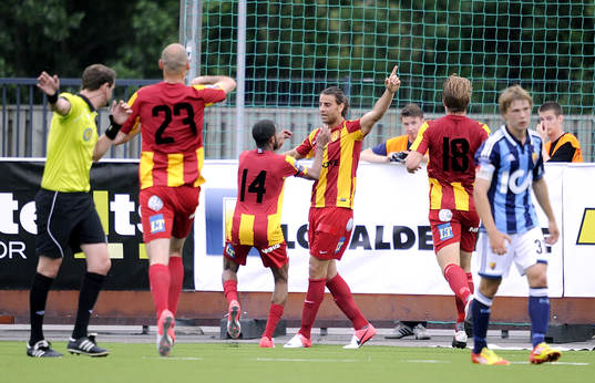  George Mourad, Syrianska, jubel efter 1-0.