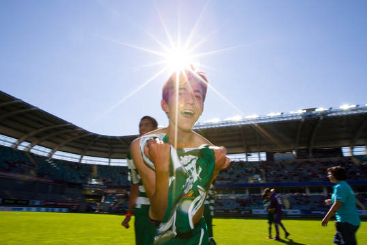  P17, Tipselit, final, Djurgården - Santos Laguna, Mexiko. Seger Santos, jubel