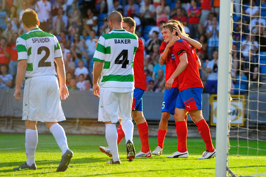   Thomas Sörum, Helsingborg, jubel efter 2-0.