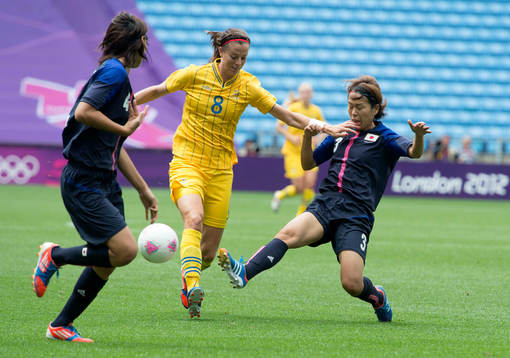  Lotta Schelin, Sviege och Azusa Iwashimizu, Japan.