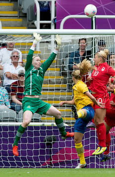  Hedvig Lindahl, målvakt Sverige.