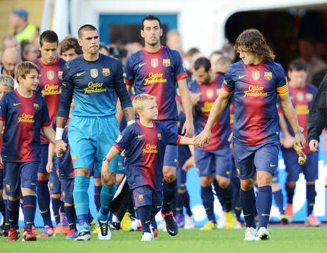 Barcelona gör entre med Carles Puyol i spetsen
