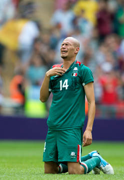 Jorge Enriquez, Mexico gråter av lycka efter matchen.
