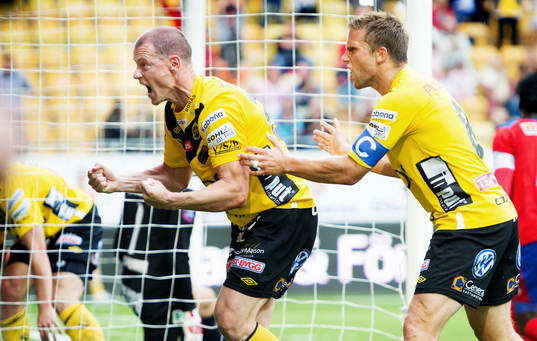 Andreas Augustsson, Anders Svensson, Elfsborg, jubel, 1-1