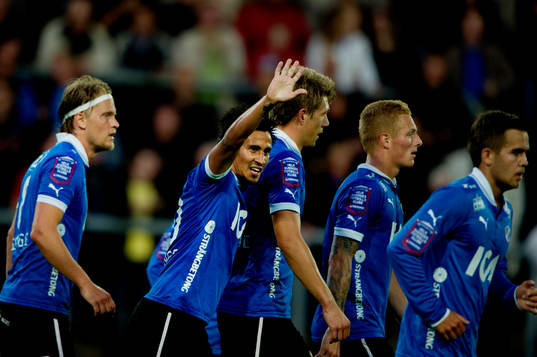  Antonio Rojas, Halmstad, jubel, 3-0.