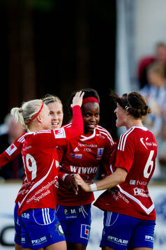 Danesha Adams, Vittsjö, jubel, 2-1, efter straff.