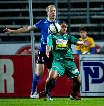  Bruno Santos da Silva, Ljungskile och Johnny Lundberg, Halmstad