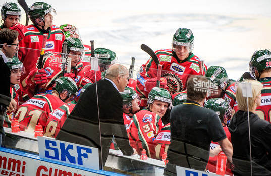 Kent Johansson, tränare Frölunda, tar timeout