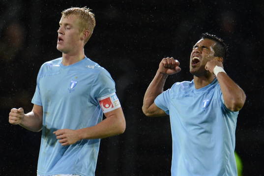  Wilton Figueiredo, Malmö jublar efter sitt 1-1