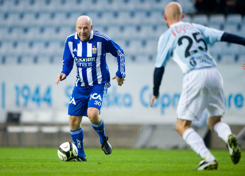  Tord Holmgren, IFK Göteborg mot Tore Cervin och Mattias Thylander, Malmö FF