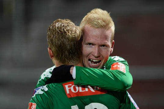  Mattias Adelstam, Hammarby jublar efter 2-1