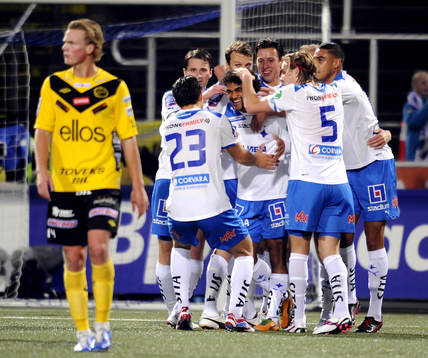 Fotboll, Allsvenskan, IFK Norrköping -IF Elfsborg James Frempong, Norrköping jubel
