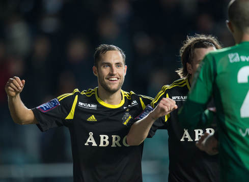  Nicklas Backman, AIK, jublar efter segern