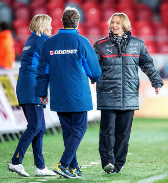 Fotboll, Damlandslaget, Träningslandskamp, Sverige -