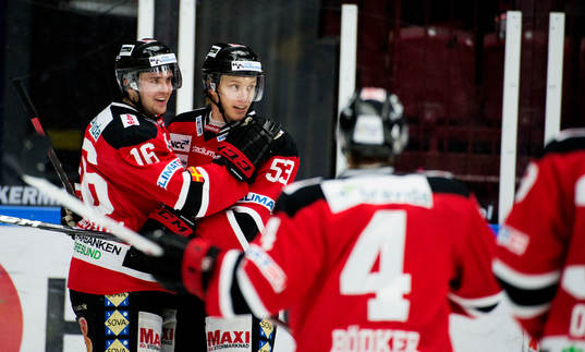 Magnus Häggström, Lukas Eriksson, Malmö Redhawks, jublar