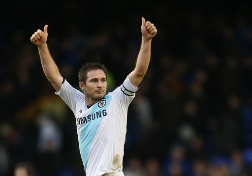  Football - Everton v Chelsea - Barclays Premier League  - Goodison Park - 30/12/12 Chelsea's Frank Lampard celebrates