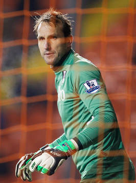  Football - Blackpool v Fulham - FA Cup Third Round Replay - Bloomfield Road - 15/1/13 Fulham's Mark Schwarzer
