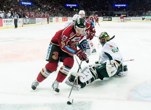 Magnus Kahnberg, Frölunda, rundar Alexander Salak,