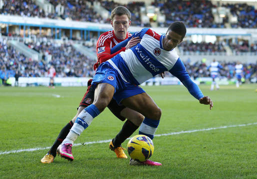 l - Reading v Sunderland - Barclays Premier League  - The Madejski Stadium - 2/2/13 Reading's Garath McCleary in action againt Sunderland's Craig Gardner (L)