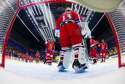 Tjeckiska spelare jublar