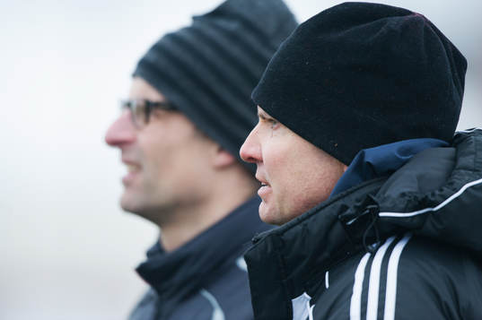 Thomas Mårtensson, tränare, Vittsjö och Ulf Jacobsson,