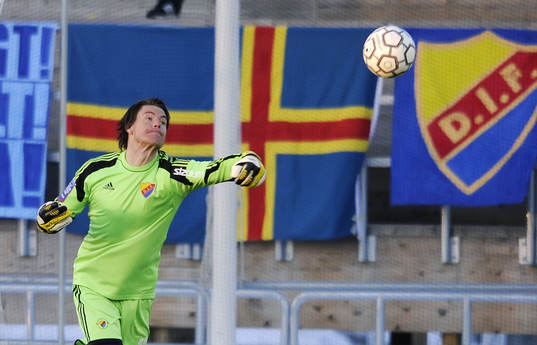   Djurgårdens målvakt Kenneth Höje.