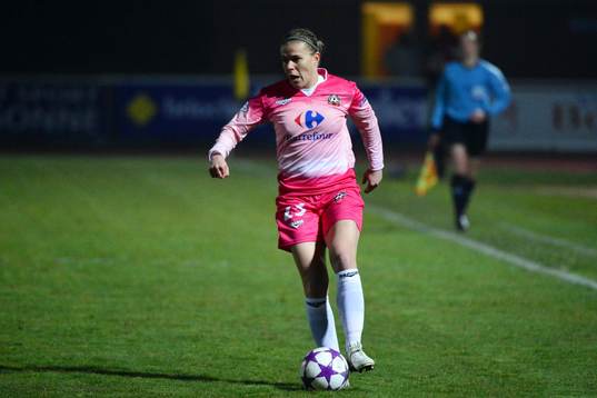  Fotboll, Champions League, Dam, Juvisy - Göteborg: Sandrine DUSANG - 20.03.2013 - Juvisy / Goteborg - 1/4Finale aller - Ligue des Champions 
