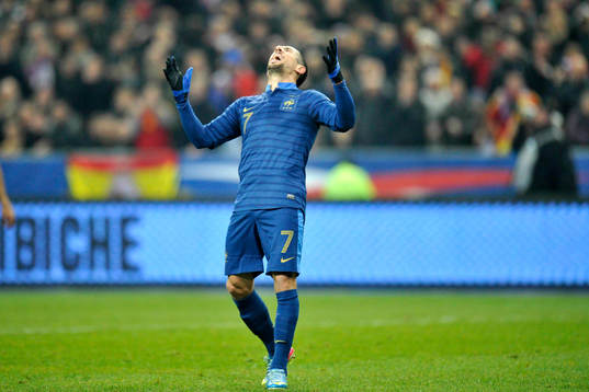 Deception de Franck RIBERY  - 26.03.2013 - France / Espagne