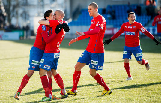  Alejandro Bedoya, Mattias Lindström, Robin Simovic, Helsingborg, jublar.