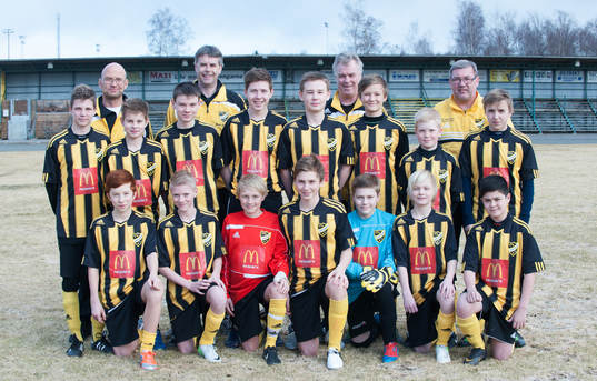 Främre raden fr.v.: Kevin Zenthio, Viktor Vågemyr,