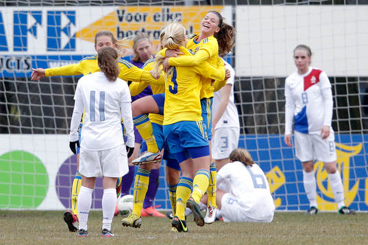 Fotboll, UEFA Championship, U19, Dam, Nederländerna -