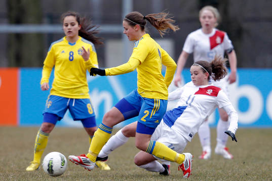 Fotboll, UEFA Championship, U19, Dam, Nederländerna -