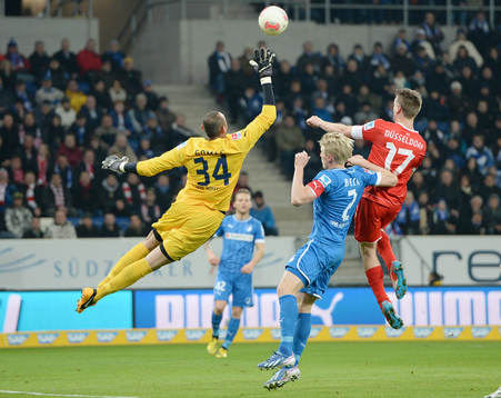  v.l. Torwart Heurelho Gomes (Hoffenheim), Andreas Beck, Andreas Lambertz
