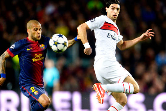 Fotboll, Champions League, kvartsfinal, Barcelona - Paris