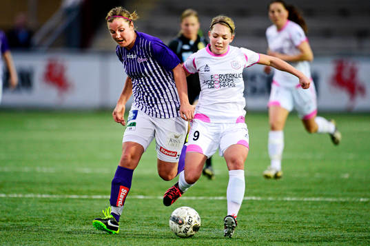 Elin Sandgren, Jitex BK och Elin Rubensson, LdB FC Malmö