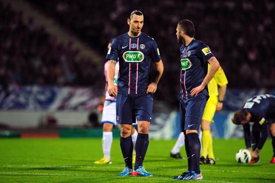  Zlatan IBRAHIMOVIC / Jeremy MENEZ - 17.04.2013 - Evian Thonon / Paris Saint Germain - 1/4Finale Coupe de France