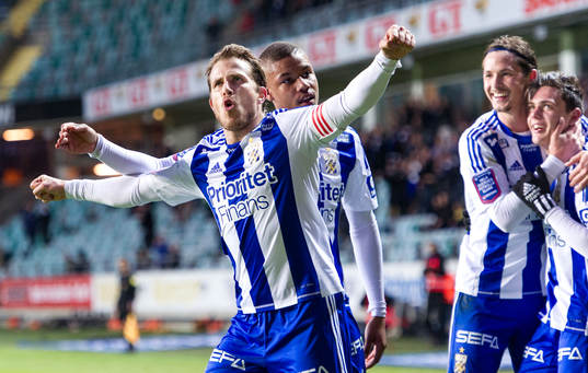 Tobias Hysén, IFK Göteborg, jublar
