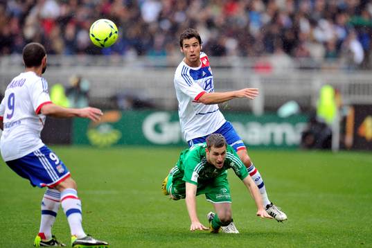  Francois CLERC / Yoann GOURCUFF - 28.04.2013 - Lyon / Saint Etienne - 34e journee de Ligue1