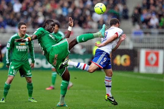  Moustapha SALL / Lisandro LOPEZ - 28.04.2013 - Lyon / Saint Etienne - 34e journee de Ligue1
