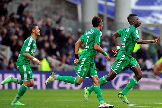  Joie de Kurt ZOUMA - 28.04.2013 - Lyon / Saint Etienne - 34e journee de Ligue1