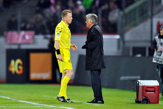 Olivier THUAL / Carlo ANCELOTTI - 28.04.2013 - Evian Thonon