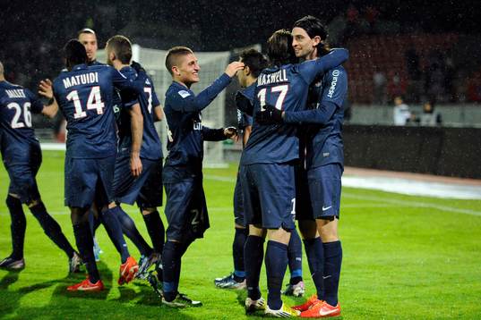Fotboll, Franska ligan, Evian Thonon - PSG
