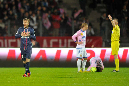 Fotboll, Franska ligan, Evian Thonon - PSG