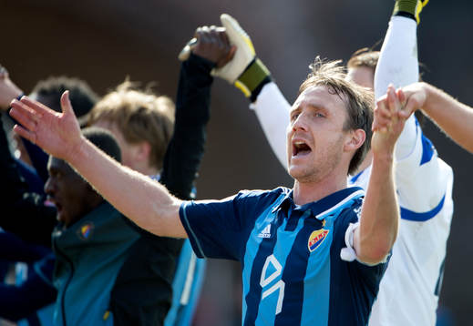  Andreas Johansson, Djurgården jublar över segern.
